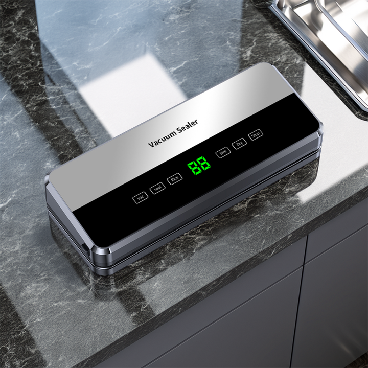 Compact Design Electric Vacuum Sealer Machine Built-in Roll Dispenser for Professional Food Vacuum Sealing Vacuum Sealer Machine