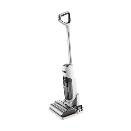 Household cordless upright rechargeable battery handheld vacuum cleaner with dual-purpose wet and dry self-cleaning dual cleaning brushes