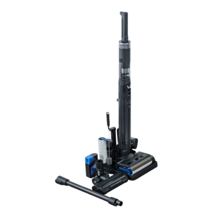 Smart handheld flat floor cleaner: powerful suction, sweeping, vacuuming, mite removal, hot air drying