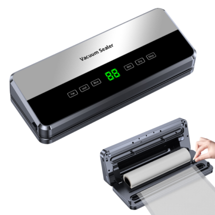 Touch Screen High Quality Automatic Vacuum Food Sealer for Household Use with Vacuum Roll Bag Storage Compartment and Bag Cutter