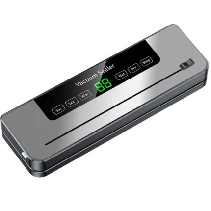 Vacuum Food Sealer for Household Use High Quality Automatic Touch Screen with Bag Cutter External Vacuum for Food Preservation