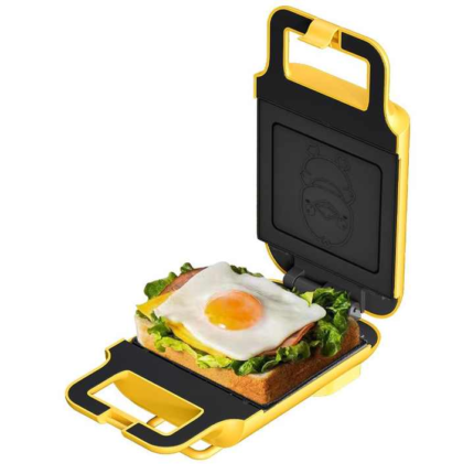 Durable Plastic Electric Household Grill Sandwich Maker Replaceable Baking Plate Garage & Outdoor-Friendly-Waffles Use