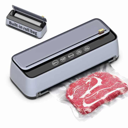 Touch Screen Food Vacuum Sealer Automatic High Quality for Household Use with Bag Cutter External Vacuum for Food Preservation