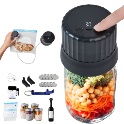 USB rechargeable mini portable automatic high-quality handheld Mason jar vacuum food sealer for food preservation