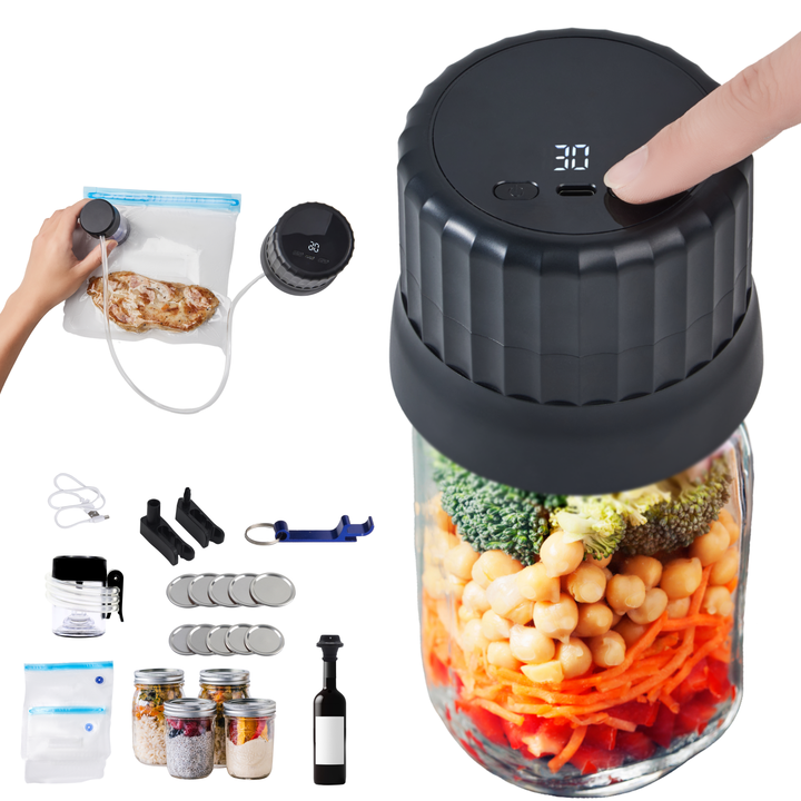 High Quality Automatic Portable Mini USB Rechargeable Handheld Mason Jar Vacuum Food Sealer for Food Preservation