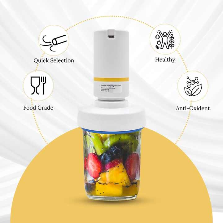 High Quality Automatic Mini Portable USB Rechargeable Handheld Mason Jar Vacuum Food Sealer for Food Preservation