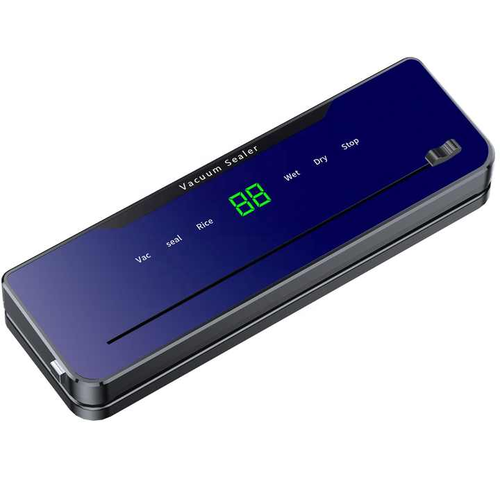 Automatic Touch Screen High Quality Food Vacuum Sealer for Household Use with Bag Cutter External Vacuum for Food Preservation