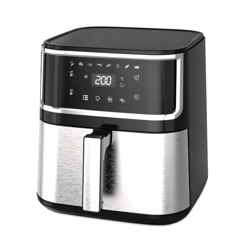 Air Fryer, 8L, 1500W, Touch Control, 80-200°C