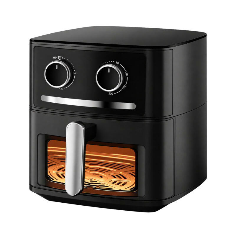 Air Fryer Oven, 10L, 1500W, Dual Knob, Visible
