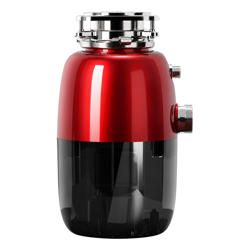 Stainless Steel Smart Display Food Waste Disposer with 750W Motor Low Noise 3000RPM Kitchen Sink Garbage Disposal Grinder for Home Use