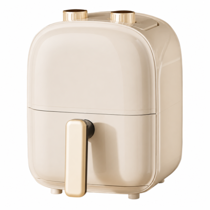 3L Air Fryer with Mechanical Knob Control Adjustable Time and Temperature Safety Protection for Home Kitchen