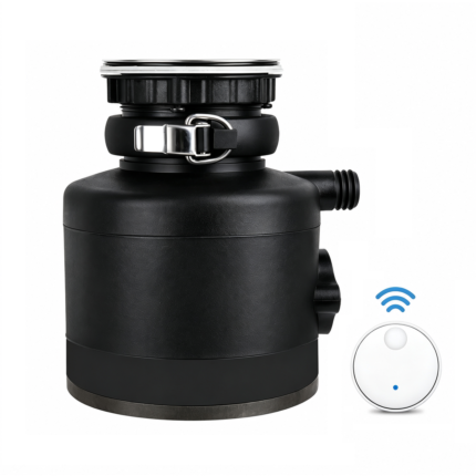 High Horsepower Quiet Kitchen Food Waste Disposer with Powerful Grinding Motor Automatic Garbage Disposal Unit for Stainless Steel Sink
